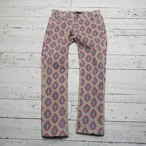 BDG‎ Jeans Womens 26 Multicolor Ikat Ankle Cigarette Slim Stretch Denim Print